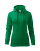 Dámská mikina TRENDY ZIPPER - středně zelený
