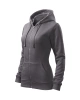 Dámská mikina TRENDY ZIPPER - ocelově šedá