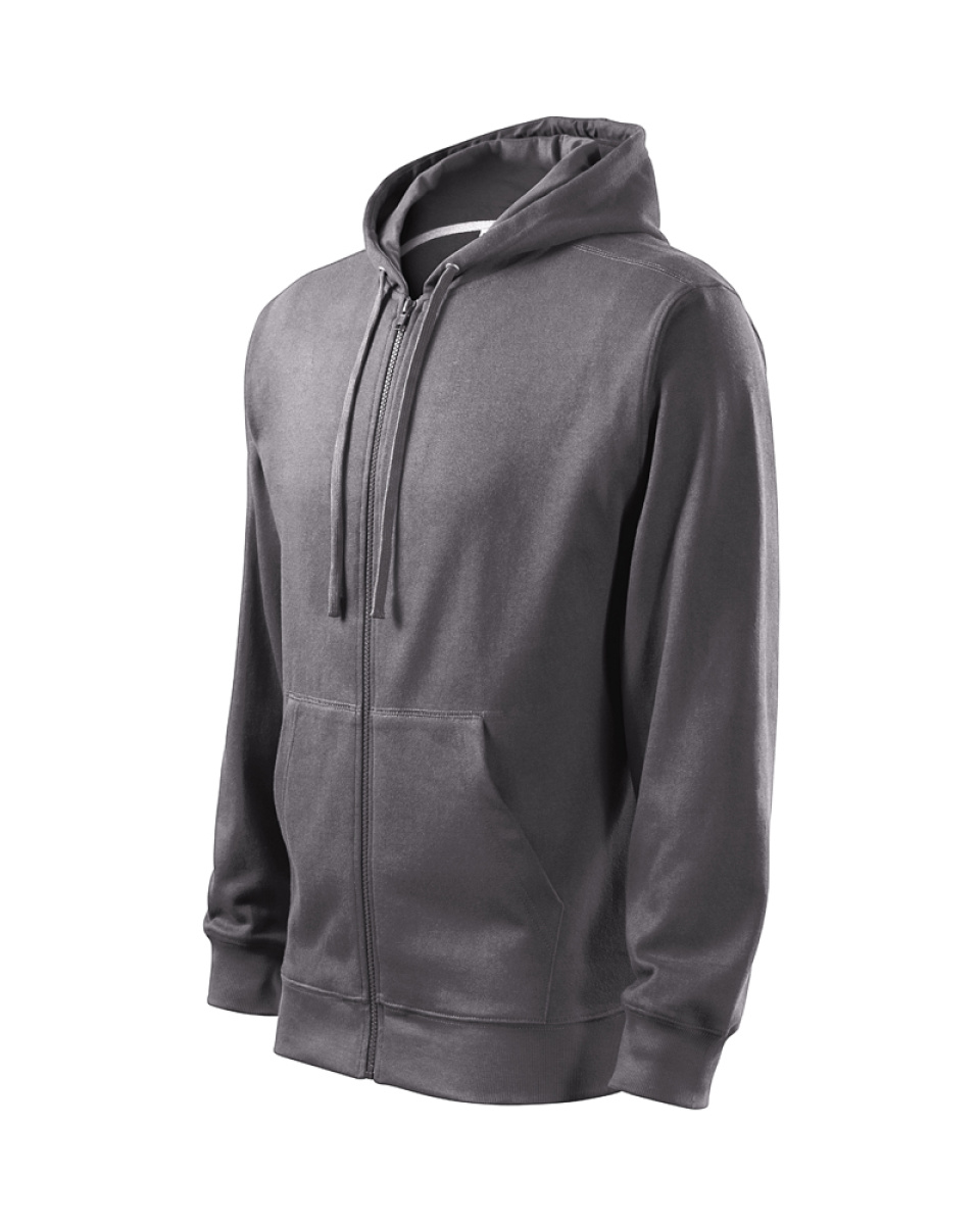 Levně ESHOP - Mikina pánská Trendy Zipper 410 - ocelově šedá