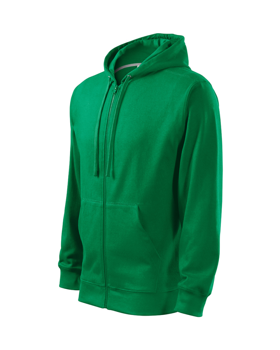 Levně ESHOP - Mikina pánská Trendy Zipper 410 - středně zelená