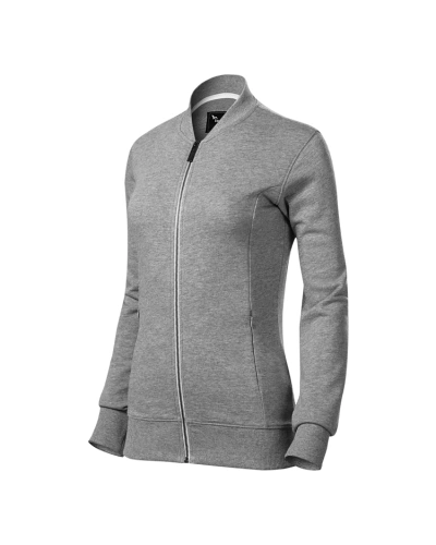 Mikina dámská BOMBER - tmavě šedý melír Mikina dámská BOMBER - tmavě šedý melír