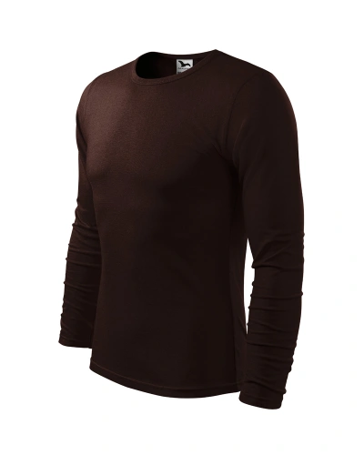 Pánské tričko FIT-T LS - kávová