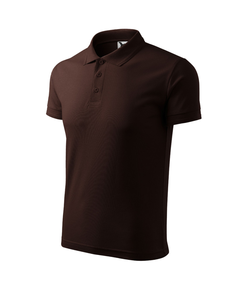 Levně ESHOP - Polokošile Pique Polo 203 - kávová