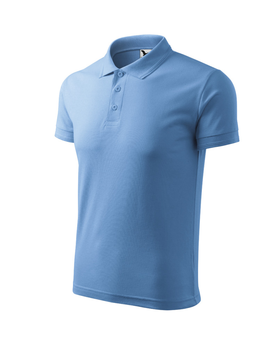 Levně ESHOP - Polokošile Pique Polo 203 - nebesky modrá