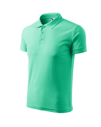 Pánská polokošile PIQUE POLO - mátová