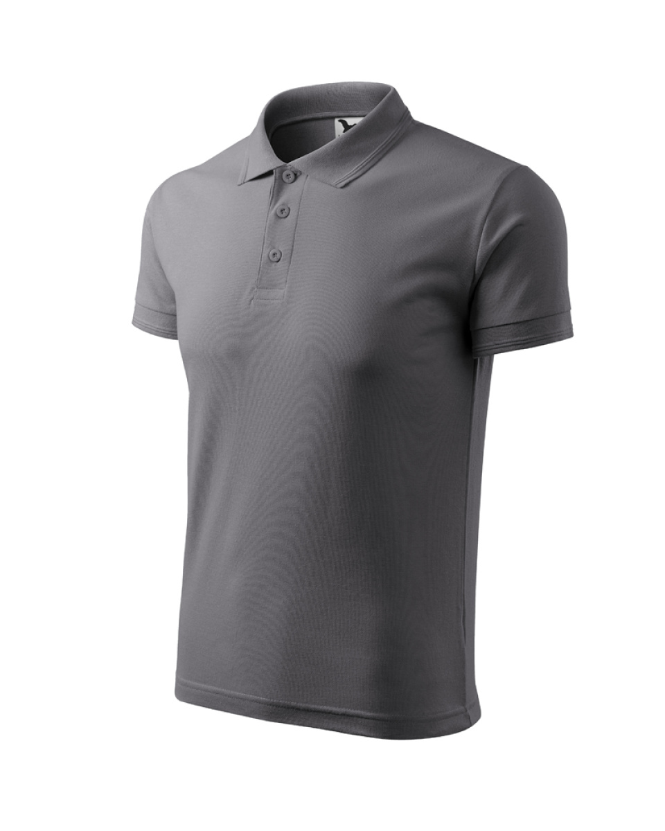 Levně ESHOP - Polokošile Pique Polo 203 - ocelově šedá