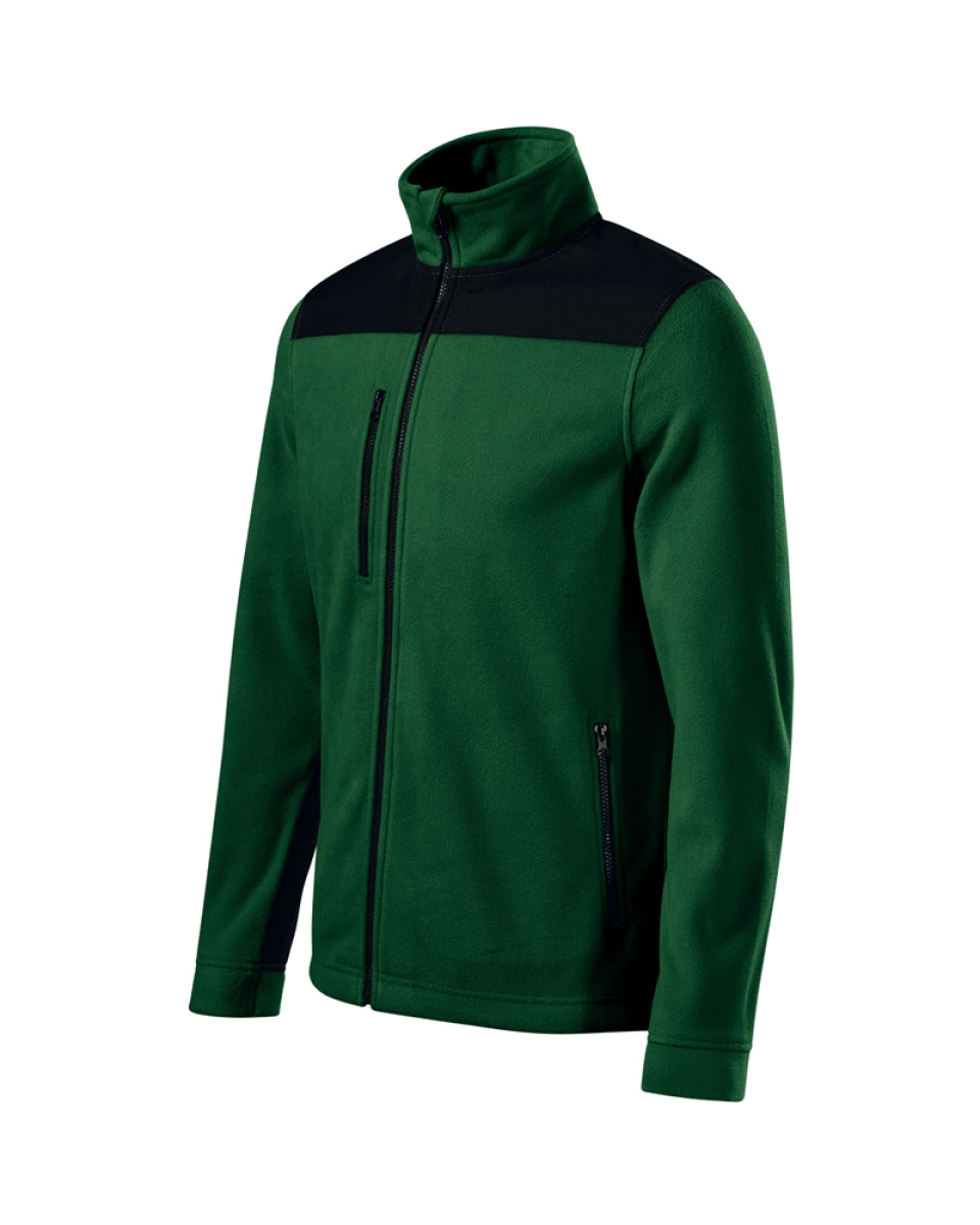 Levně ESHOP - Mikina fleece unisex EFFECT 530 - lahvově zelená
