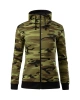 Mikina dámská Camo Zipper  - camouflage green