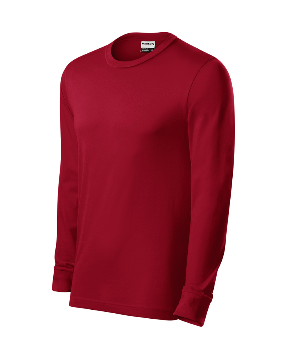 Levně ESHOP - Triko unisex dl.rukáv, RESIST LS - R05 - S-XXL - marloboro červená