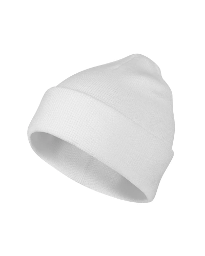 Čepice unisex Beanie - bílá