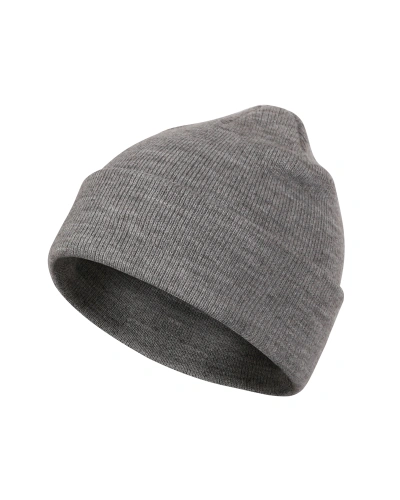 Čepice unisex Beanie - tmavě šedý melír