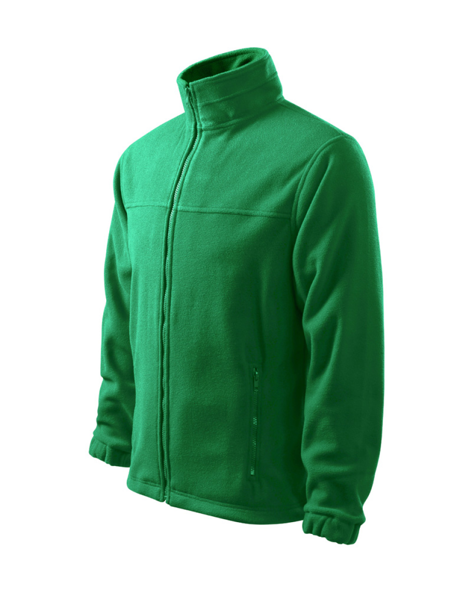 Levně ESHOP - Mikina pánská fleece Jacket 501 - středně zelená