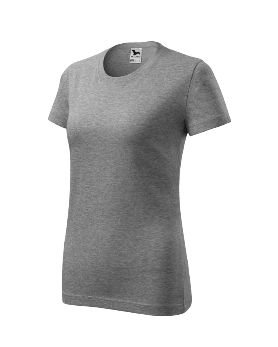 Levně Triko dámské Classic New 133 - XS-XXL - tmavě šedý melír