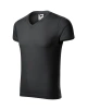 Tričko Slim Fit V-neck pánské - ebony gray
