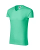 Triko Slim Fit V-neck pánské - mátové