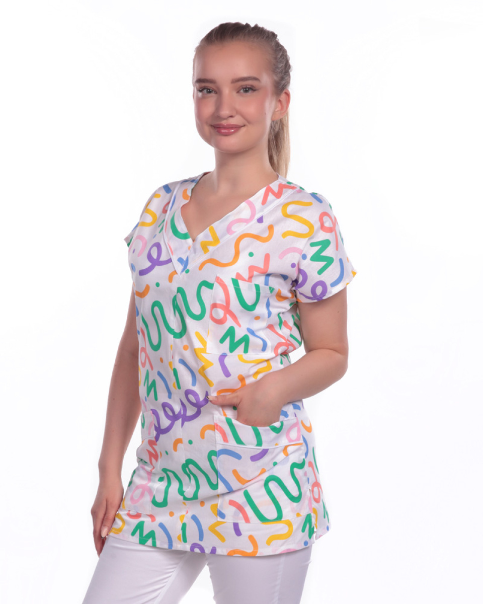 Levně Halena dám. prac. přes hlavu, 4600,MAGDALÉNA, BA 130, VS168, KLIKYHÁKY/bílá výp