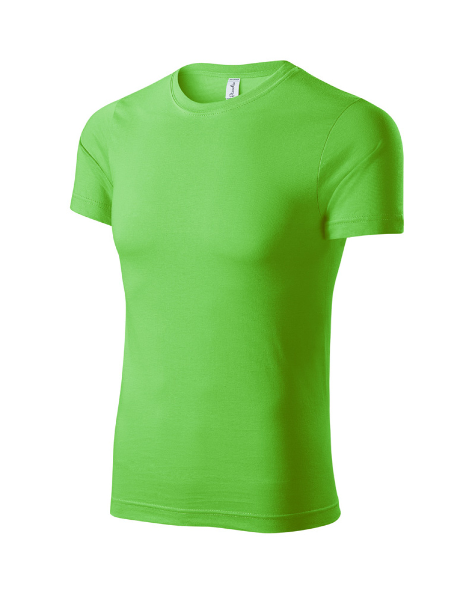 Levně ESHOP - Unisexové tričko Paint P73 - apple green