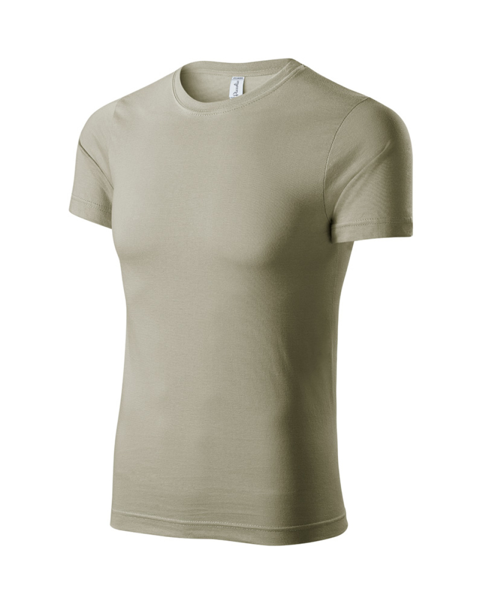 Levně ESHOP - Unisexové tričko Paint P73 - světlá khaki