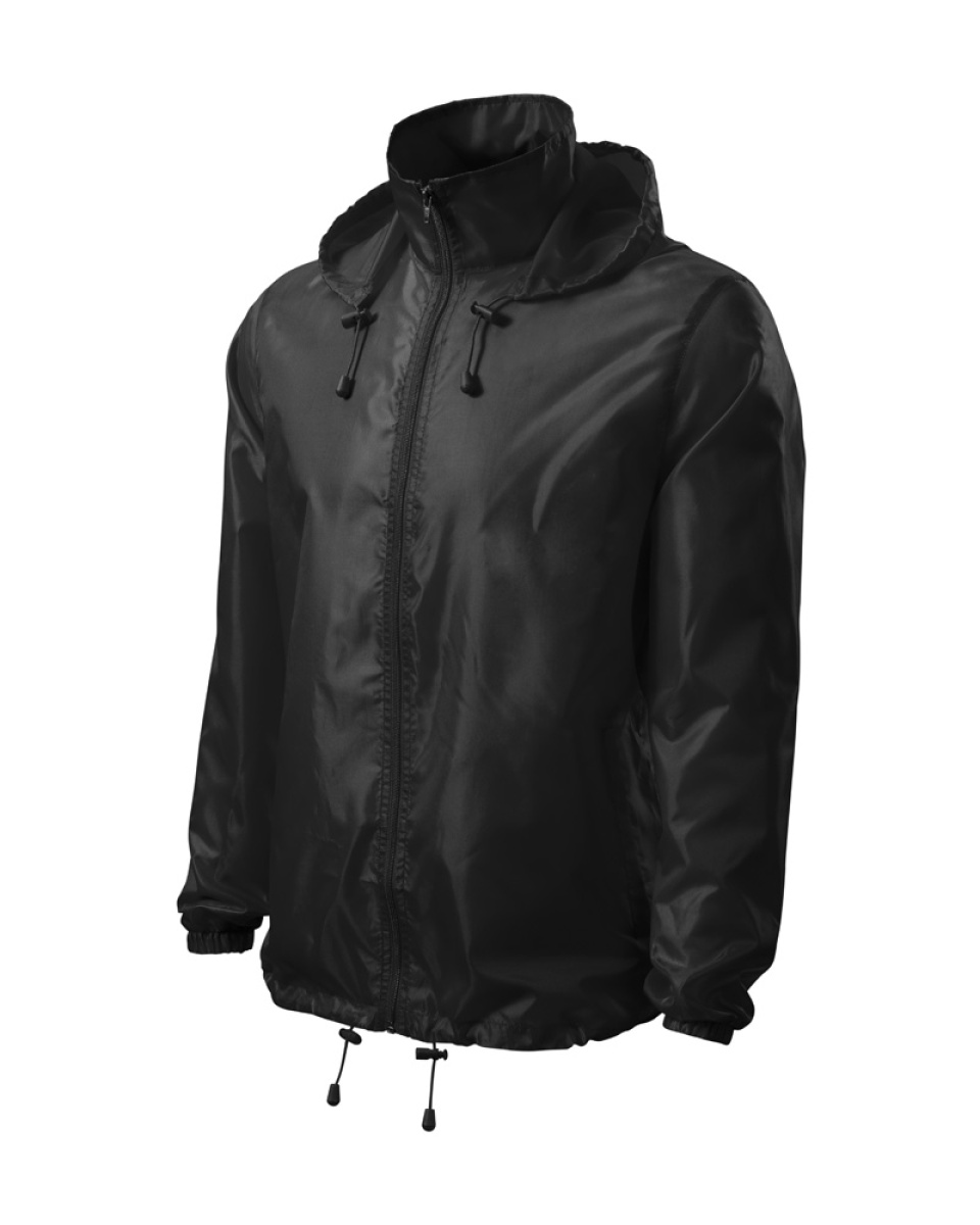 Levně ESHOP - Bunda unisex větrovka Windy 524 - černá