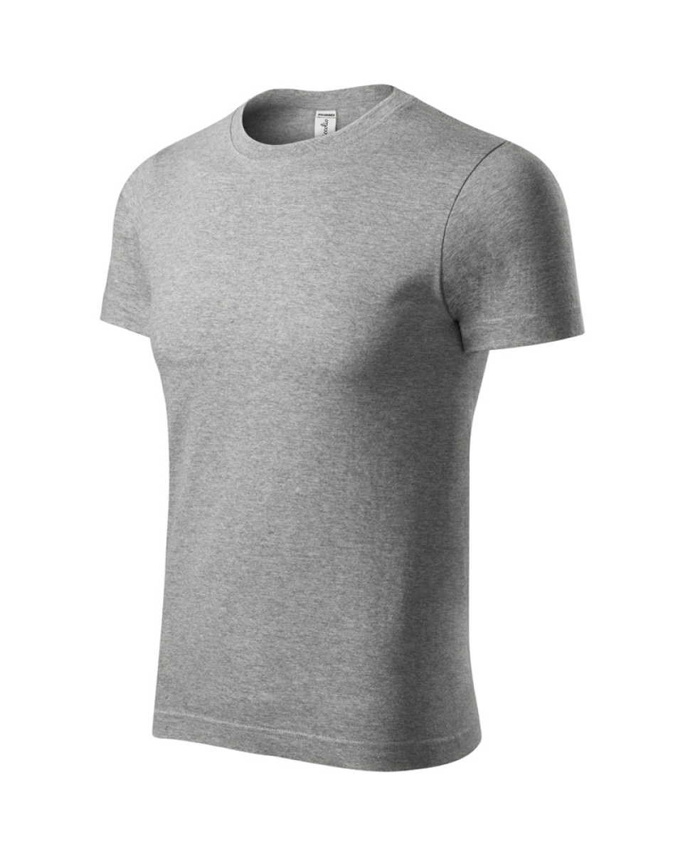 Levně E-SHOP - Unisexové tričko PEAK - tmavě šedý melír