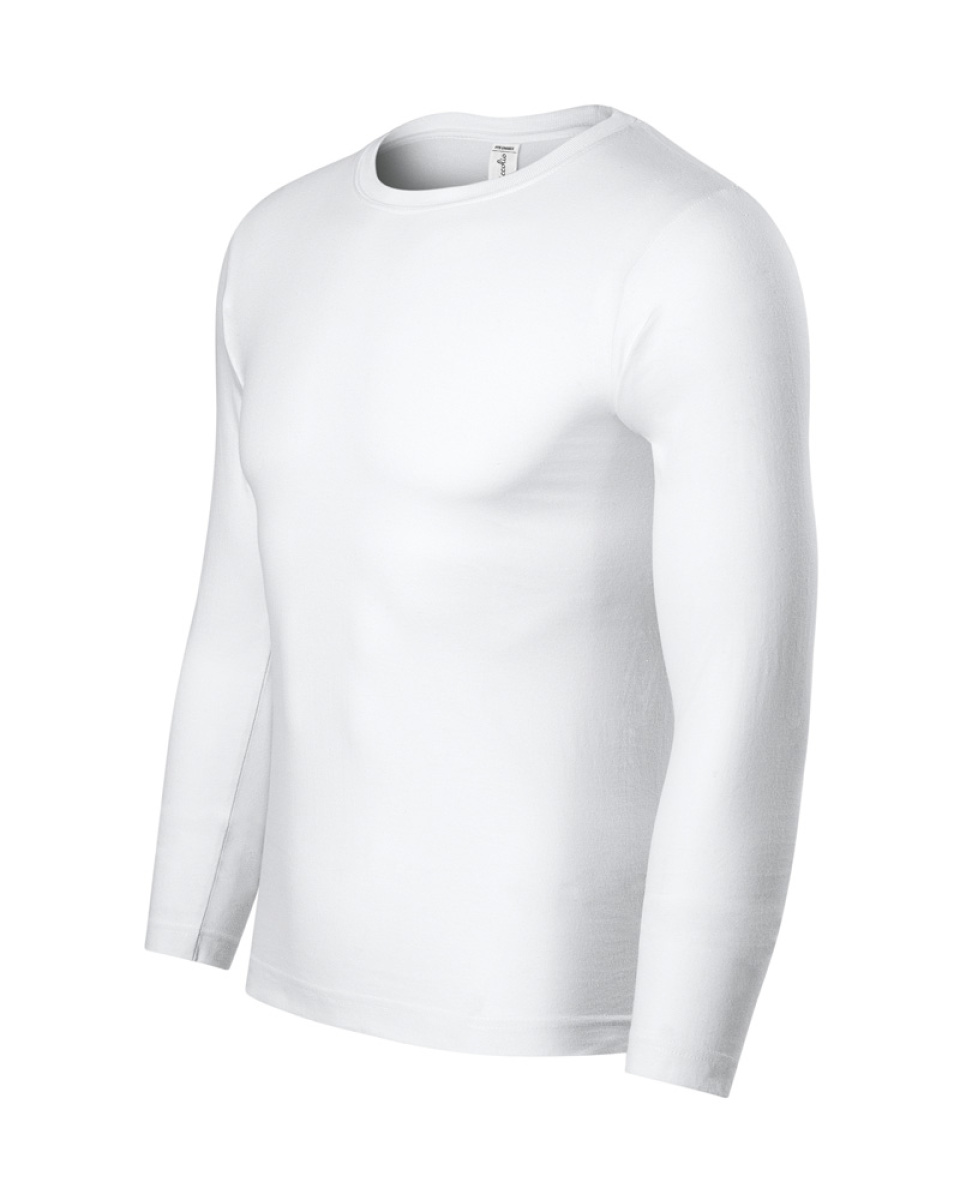 Levně E-SHOP - Unisexové tričko PROGRESS LS - bílá