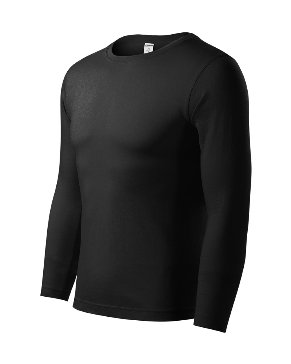 Levně E-SHOP - Unisexové tričko PROGRESS LS - černá
