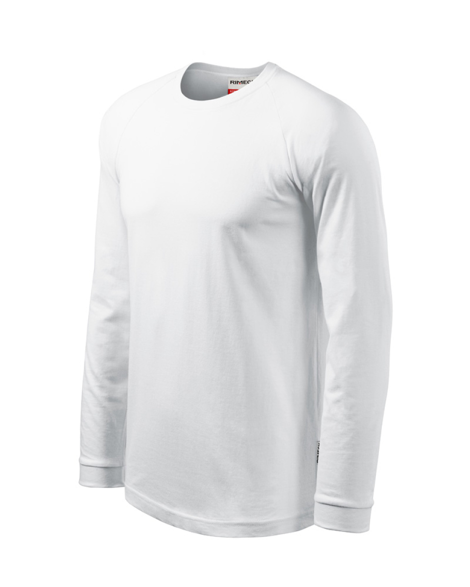 Levně ESHOP - Triko pánské, dl.rukáv, Street 130 - bílá