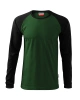Unisexové tričko STREET LS - lahvově zelená