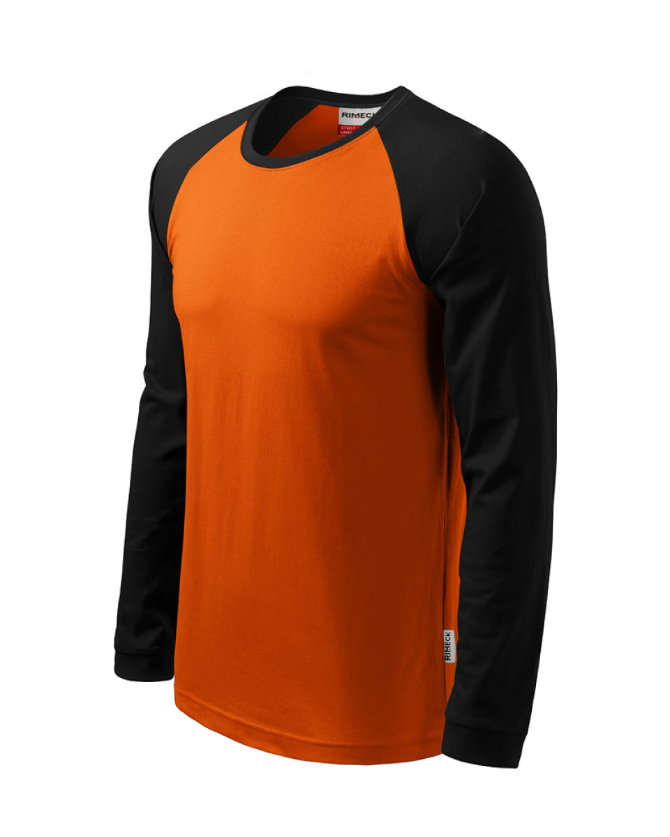 Levně ESHOP - Triko pánské, dl.rukáv, Street 130 - oranžová