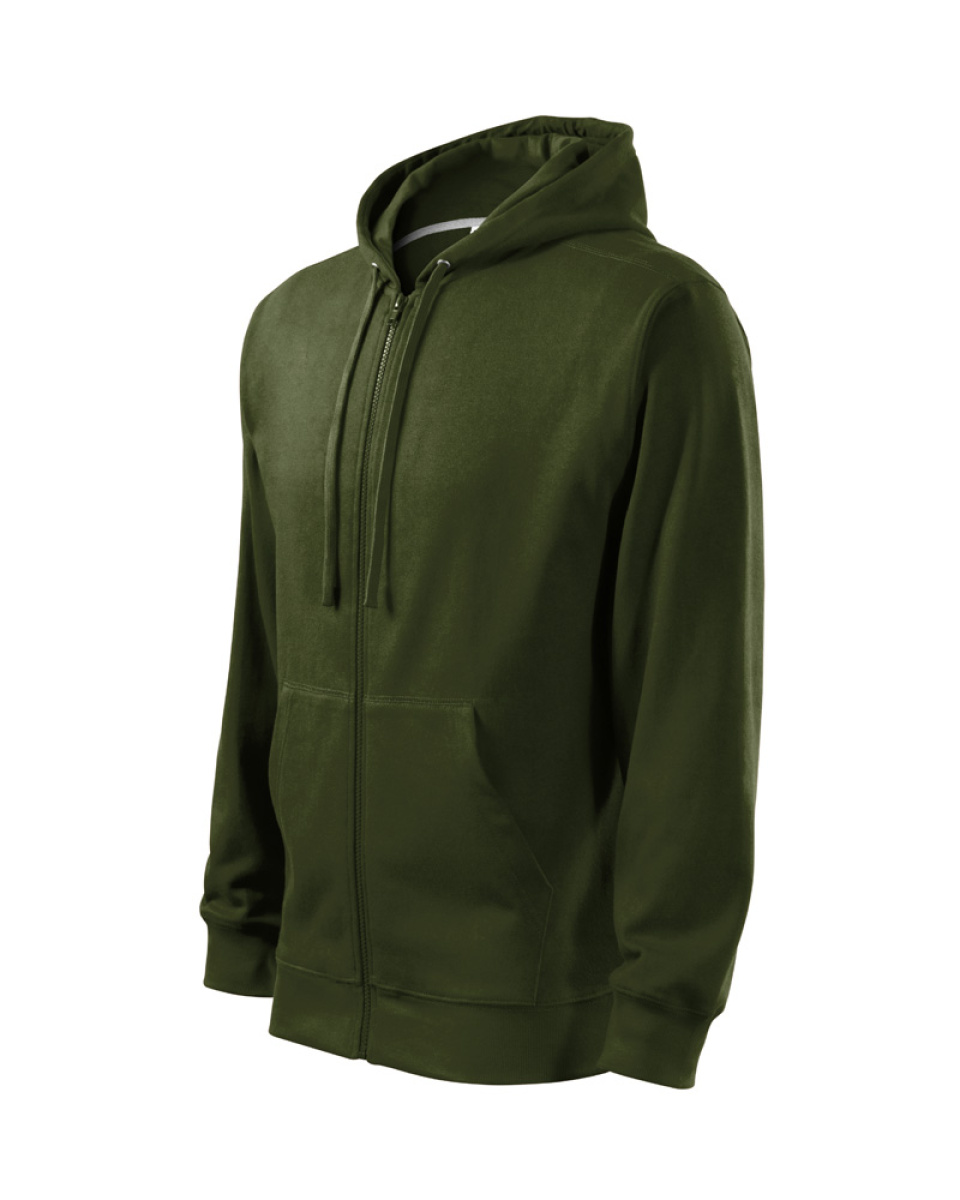 Levně ESHOP - Mikina pánská Trendy Zipper 410 - military