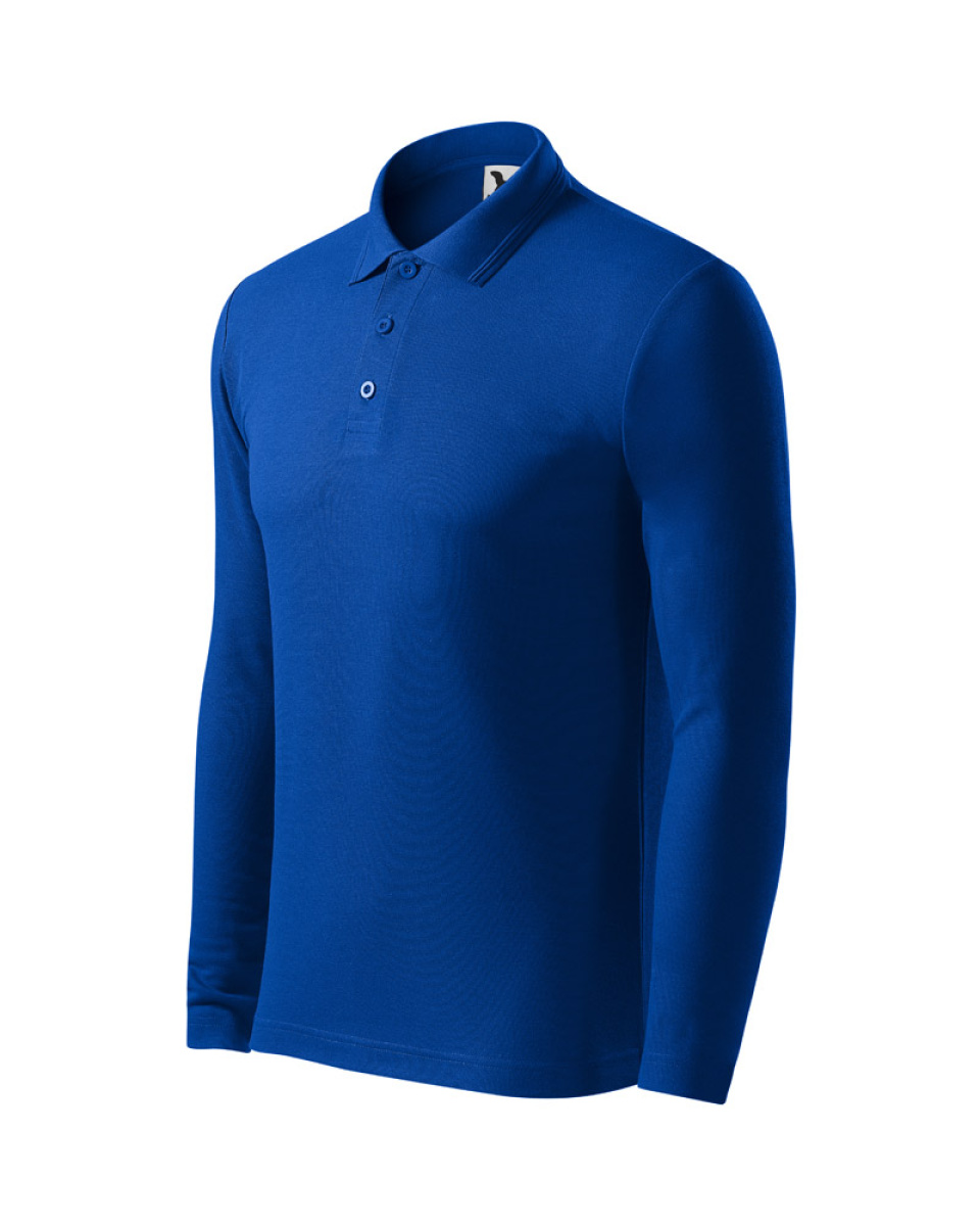 Levně ESHOP - Pánská polokošile PIQUE POLO LS 221 - S-XXL - královská modrá