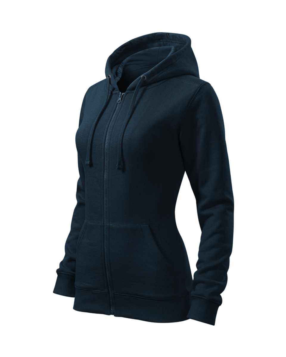 Levně Mikina dámská Trendy Zipper 411 - XS-XXL - námořní modrá