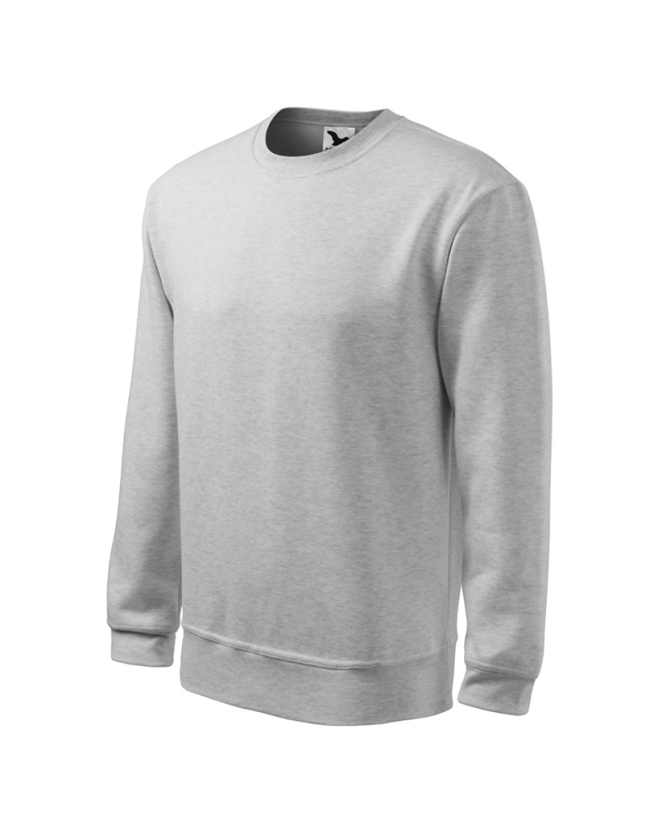 Levně ESHOP - Mikina pánská Essential 406 - světle šedý melír