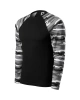 Unisexové tričko CAMOUFLAGE LS - camouflage gray