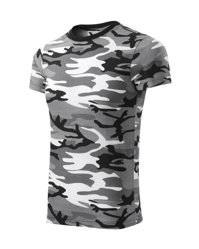 Unisexové tričko CAMOUFLAGE - Camouflage gray