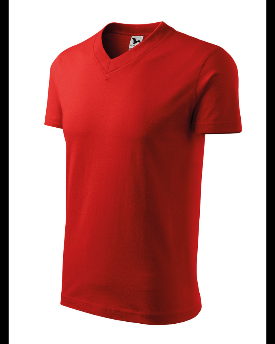 Levně ESHOP - Triko V-neck 102 - červená