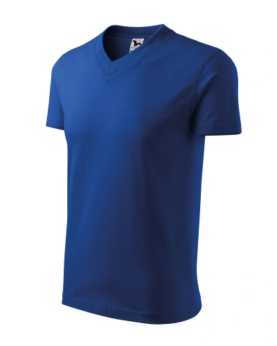 Unisexové tričko V-NECK - královská modrá