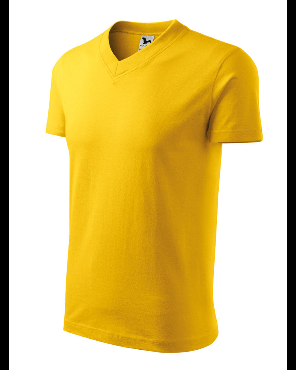 Levně ESHOP - Triko V-neck 102 - žlutá