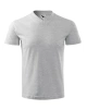 Unisexové tričko V-NECK - světle šedý melír