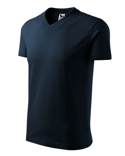 Unisexové tričko V-NECK - námořní modrá