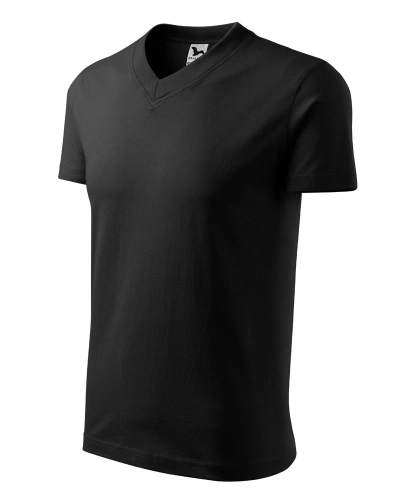 Unisexové tričko V-NECK - černá