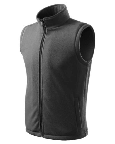 Unisexová fleecová vesta NEXT - ocelově šedá