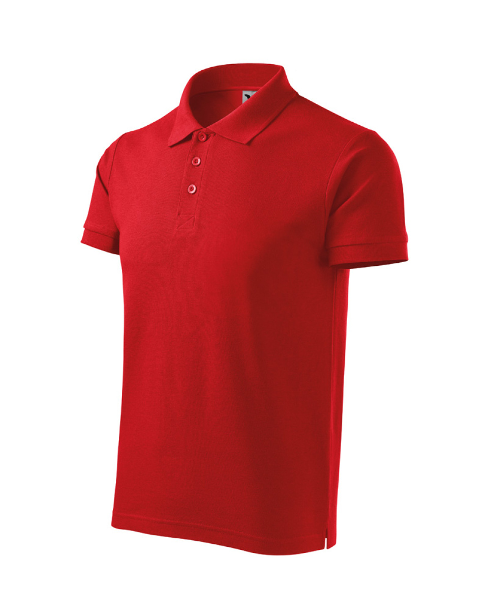 Levně ESHOP - Polokošile pánská Cotton Heavy 215 - červená