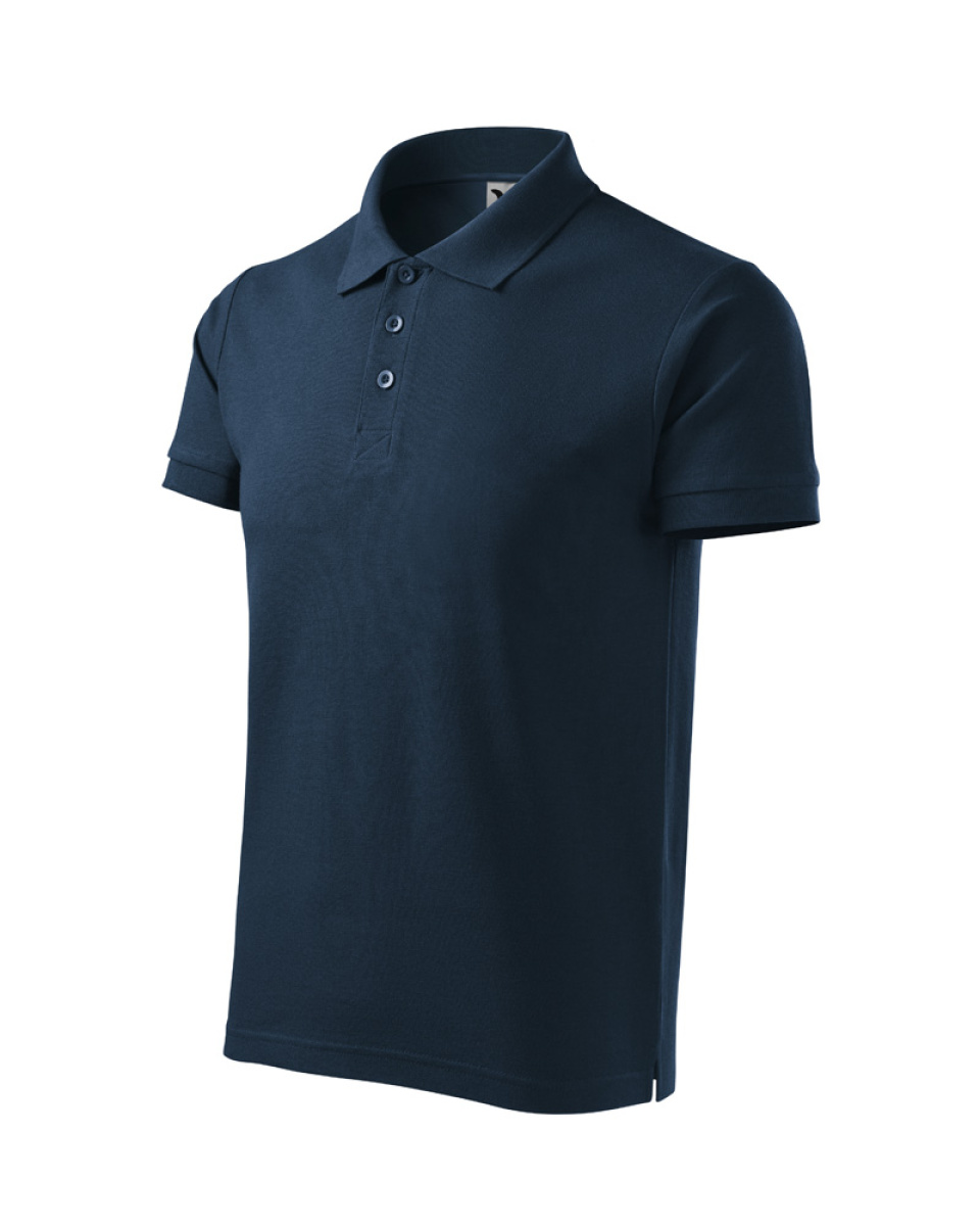 Levně ESHOP - Polokošile pánská Cotton Heavy 215 - námořní modrá