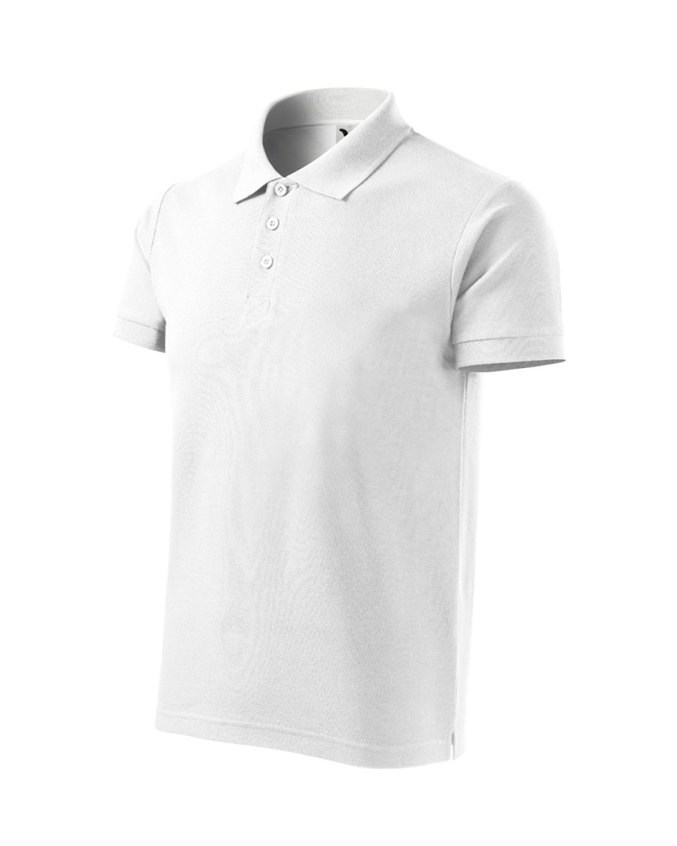 Levně ESHOP - Polokošile pánská Cotton Heavy 215 - bílá