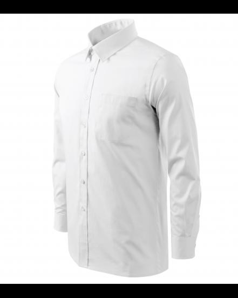 Levně ESHOP - Košile pánská Shirt Long Sleeve 209 - bílá
