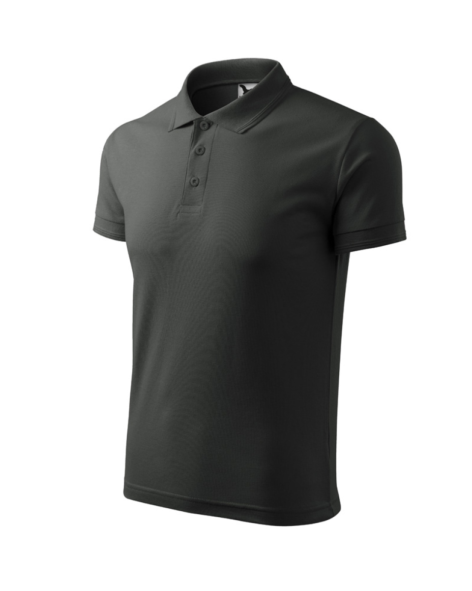 Levně ESHOP - Polokošile Pique Polo 203 - tmavá břidlice