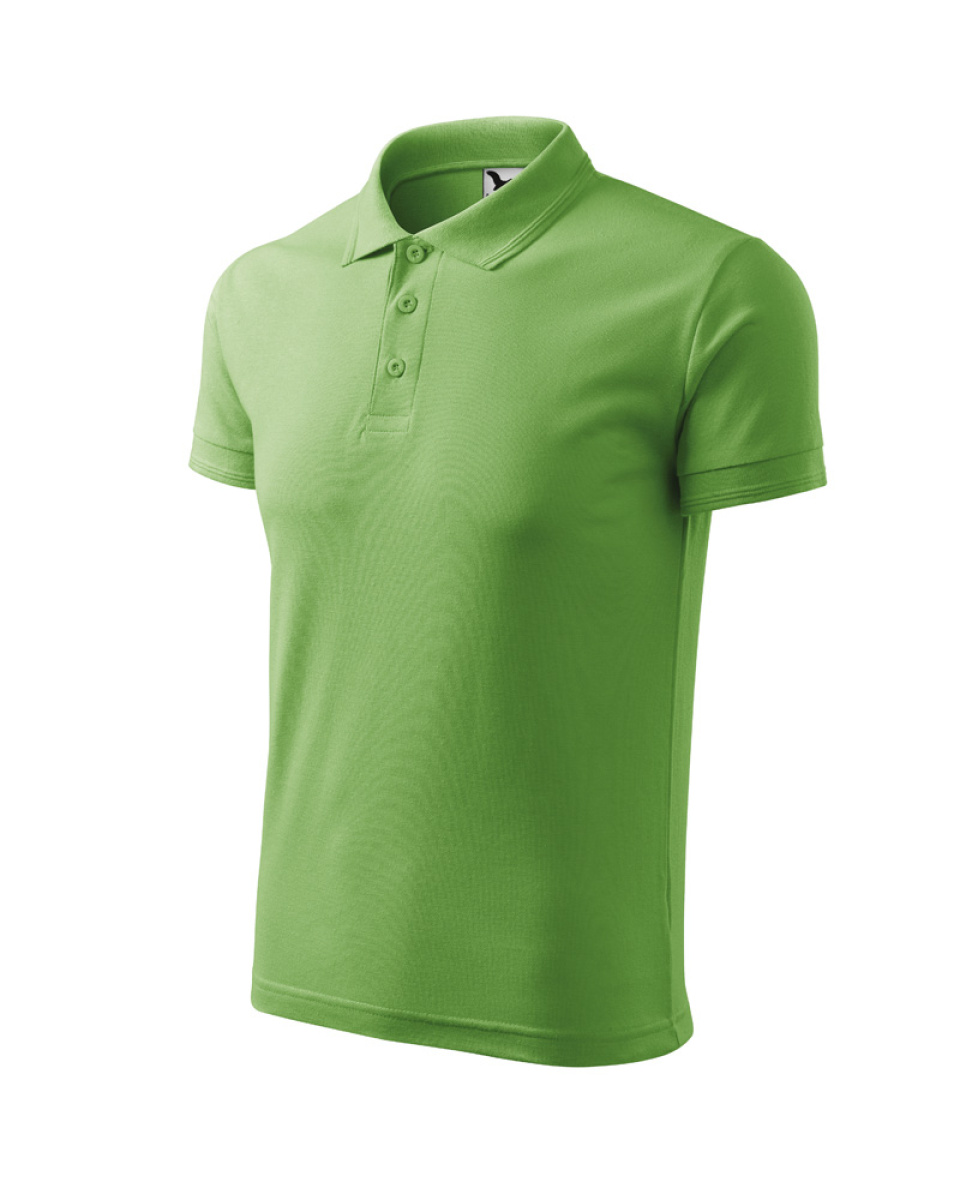 Levně ESHOP - Polokošile Pique Polo 203 - trávově zelená