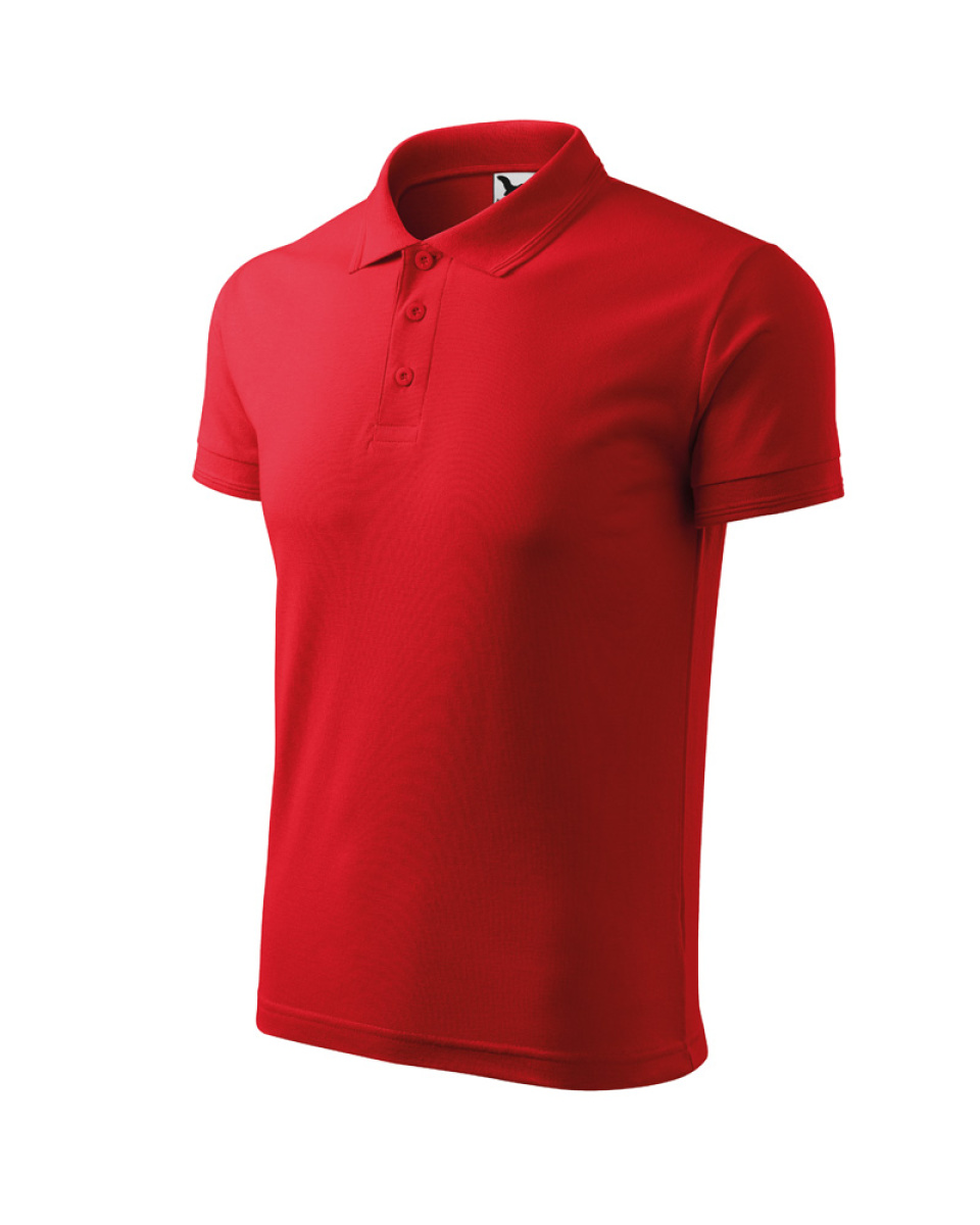 Levně ESHOP - Polokošile Pique Polo 203 - červená