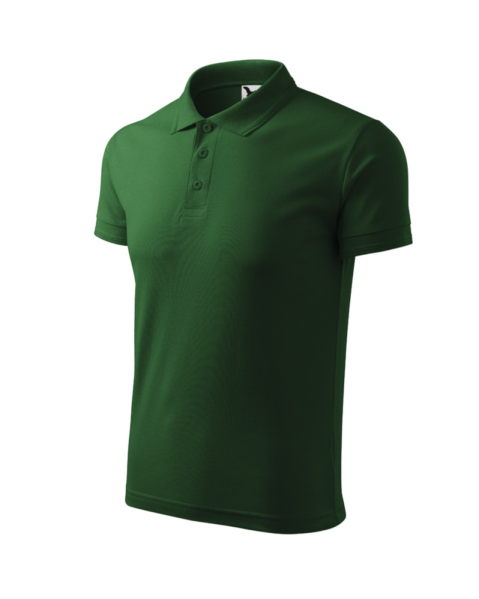 Levně ESHOP - Polokošile Pique Polo 203 - lahvově zelená